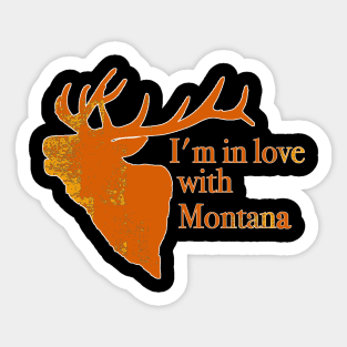 In love with Montana Sticker